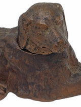Antique Bronze Reclining Dog Inkwell, Napoleon III Style, Late 19th Century