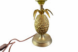Bronze Pineapple Table Lamp Base, Maison Jansen Style, French Decorative Column Lamp