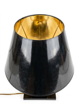 Brass Horse Table Lamp, Galloping Horse Sculpture Base, Maison Charles Style Lacquered Wood