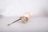 Maison Jansen Style Wall Sconce, Bronze Fist Sculpture, Amber Glass Shade