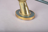 Maison Jansen Style Wall Sconce, Bronze Fist Sculpture, Amber Glass Shade