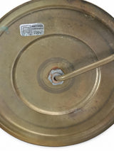 Antique Pâte de Verre Style Glass Lamp Base, Pink and Green, Brass Fittings, Art Deco Style