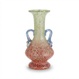 Vintage Murano-Style Glass Vase with Murrine, Multicolor Speckled Glass, 20th Century