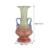 Vintage Murano-Style Glass Vase with Murrine, Multicolor Speckled Glass, 20th Century