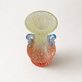 Vintage Murano-Style Glass Vase with Murrine, Multicolor Speckled Glass, 20th Century