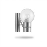 Pair of Sciolari-Style Wall Sconces, Brushed Metal & Smoked Glass, 1970s Italy