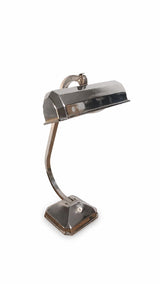 Antique Art Deco "Pirouette" Chrome Desk Lamp, France, 1930s