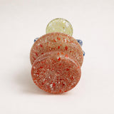 Vintage Murano-Style Glass Vase with Murrine, Multicolor Speckled Glass, 20th Century