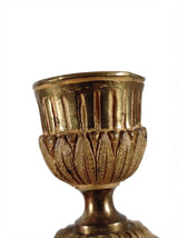 Pink Marble Candlestick, Gilt Metal Urn Nozzle, Louis XVI Style — French Taste