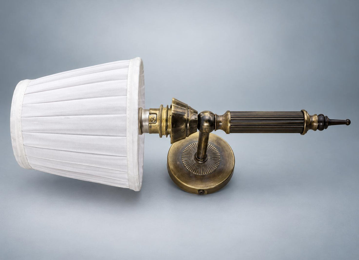 Pair of Patinated Brass Wall Sconces Mid-Century — 1960s
