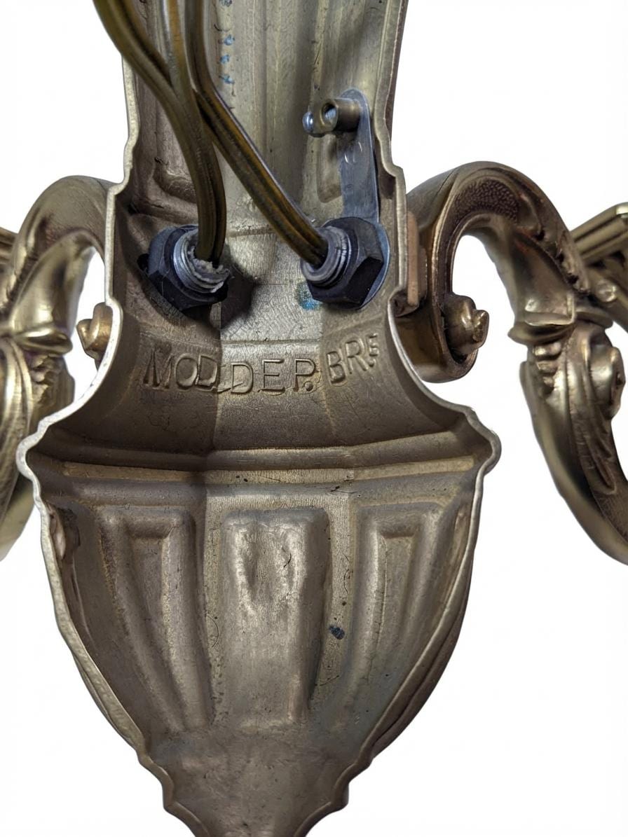 Pair of French Gilt Bronze Double Arm Wall Sconces, Neoclassical Urn Form — France, Early 20th Century