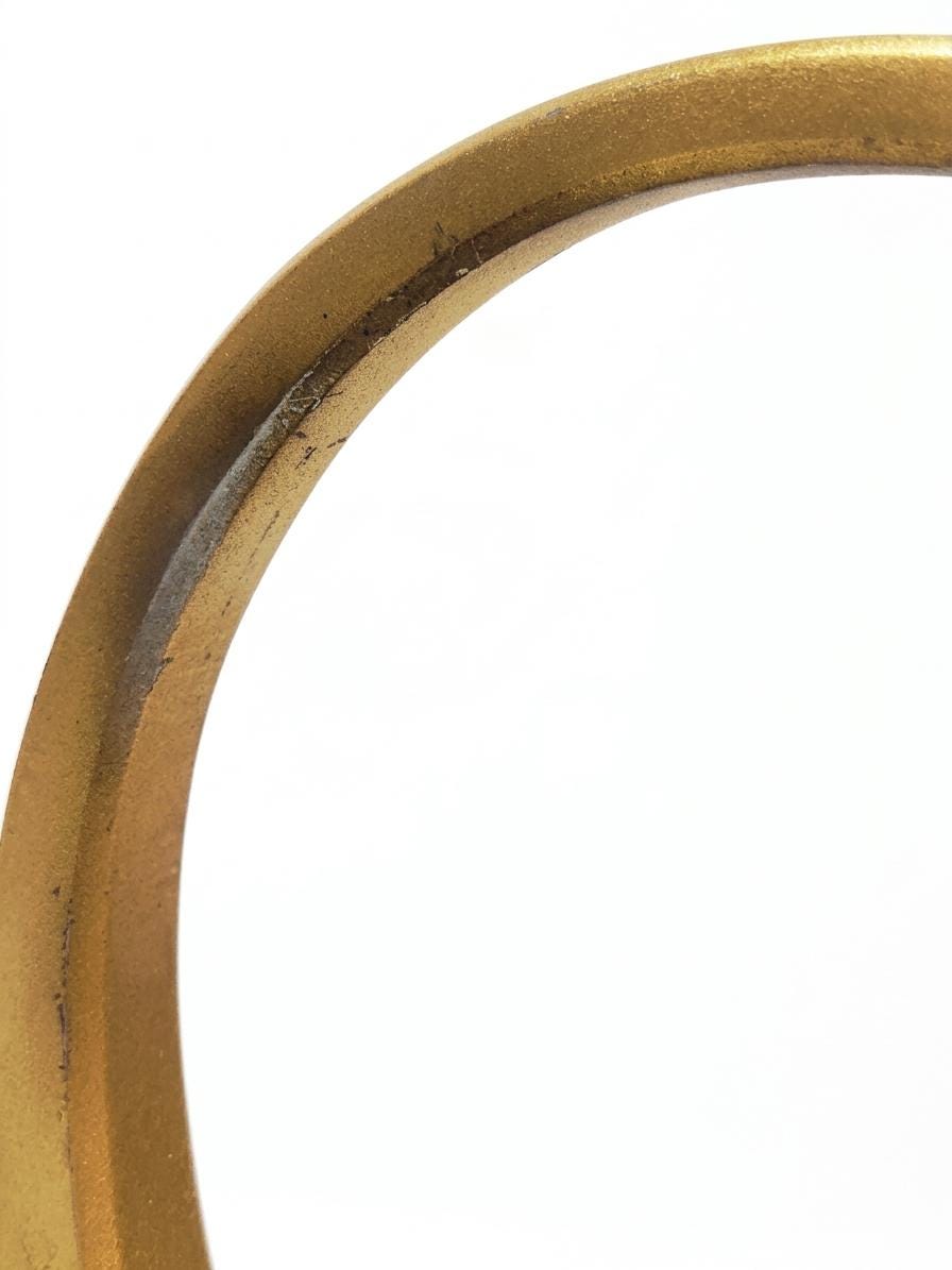 Antique French Art Deco Table Lamp Base, Gilt Régule Swan Neck, Numbered Model — France, circa 1930