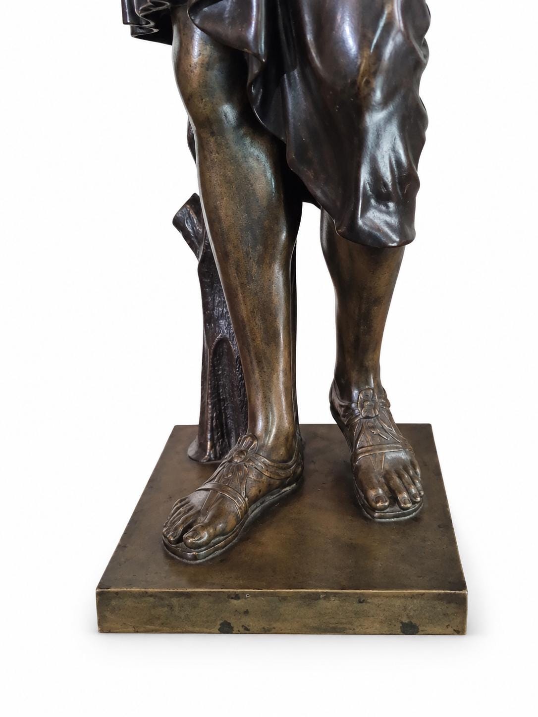 Antique Bronze Diana of Gabies Sculpture, Signed Dethy, After the Antique — France, Late 19th Century