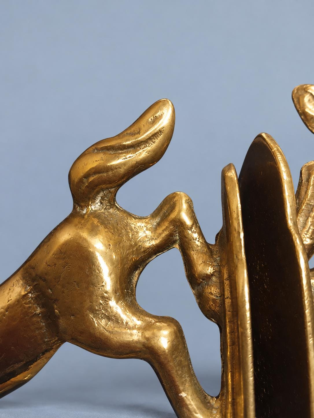 Pair of Vintage Solid Brass Horse Bookends, Leaping Stallion Figural Book Holders, Equestrian Library and Office Shelf Decor