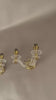 Vintage Acrylic and Brass Wall Sconces, Mid-Century Modern Hollywood Regency Style, Pair