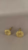 Pair of Gilt Bronze Curtain Tiebacks, Floral Rosette Motif, 19th Century