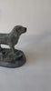 Vintage Bronze Dog Sculpture, Marble Base — Art Deco Style, 1950s