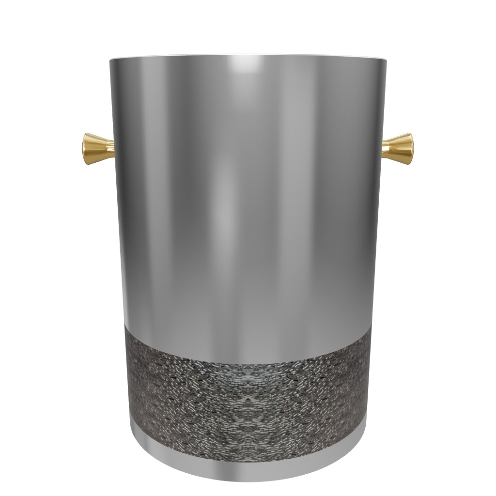 Wine cooler reconstructed from actual photographs, height20cm and base diameter14cm.